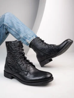 Alberto Torresi Barcus Black Ankle Boots