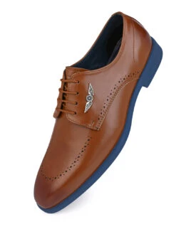 Alberto Torresi Hungary Series 607 Branded Sole Tan Formal Shoes -Alberto Torresi Sale Store DSC 7201 2