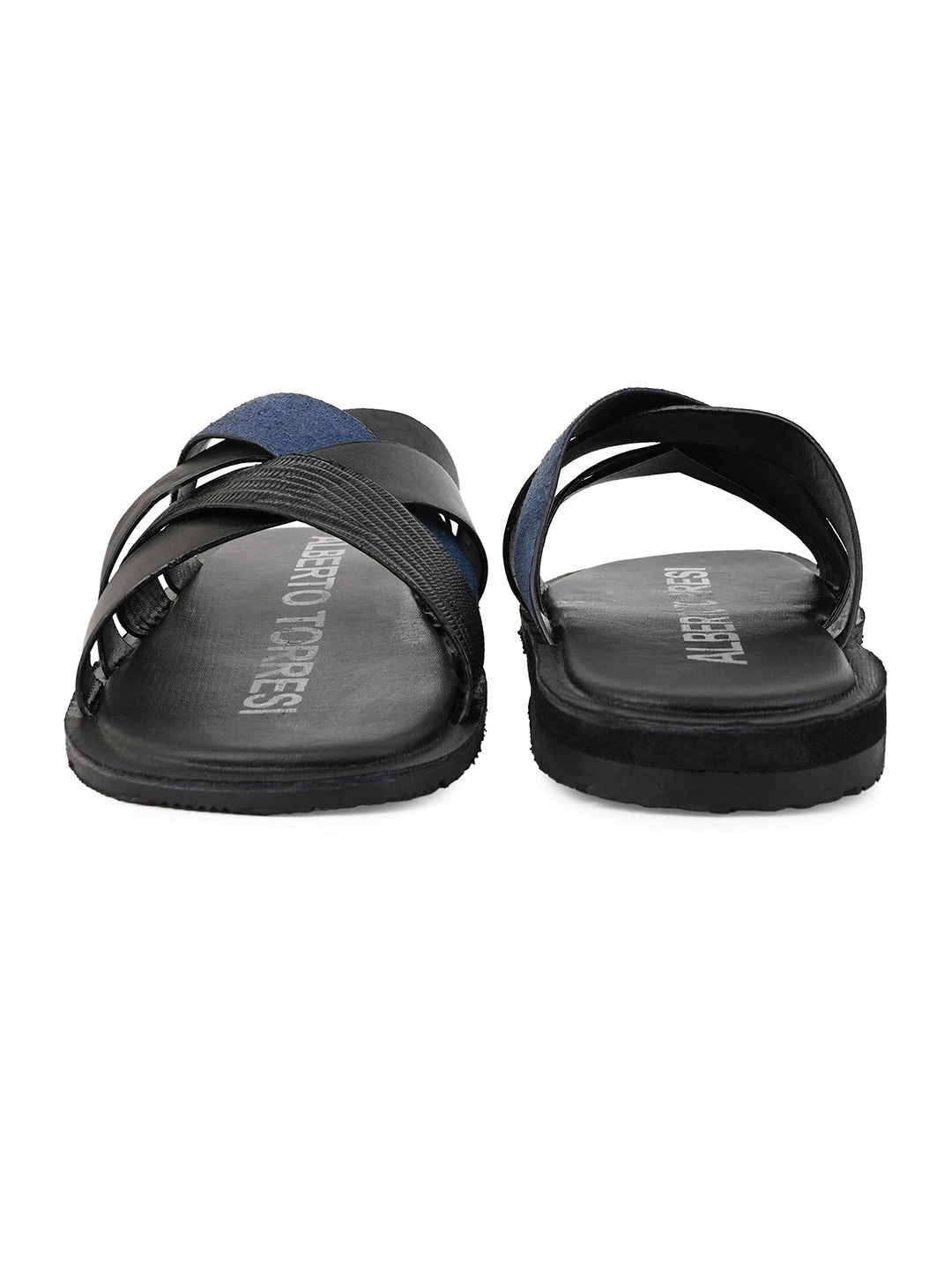 Alberto Torresi 270 Trendy Non Stitched StrapBlue Leather Slippers 6 Alberto Torresi 270 Trendy Non Stitched StrapBlue Leather Slippers - Image 6