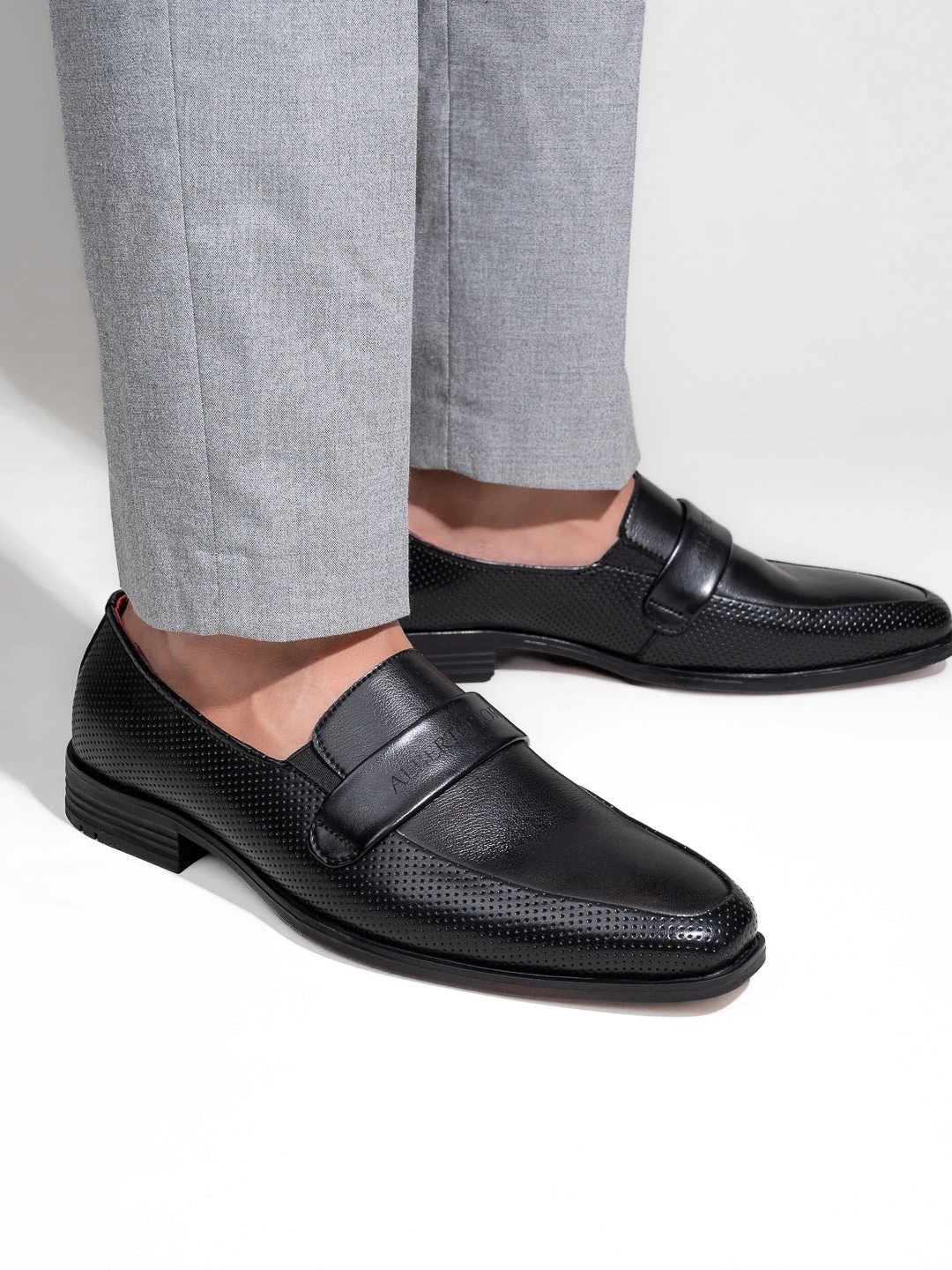 Alberto Torresi Fox Leather Black Slip On Formal Shoes 1 Alberto Torresi Fox Leather Black Slip On Formal Shoes